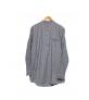 Grandad Flannel Shirt Grey Stripe - view 1