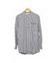 Grandad Flannel Shirt Blue Stripe - view 1